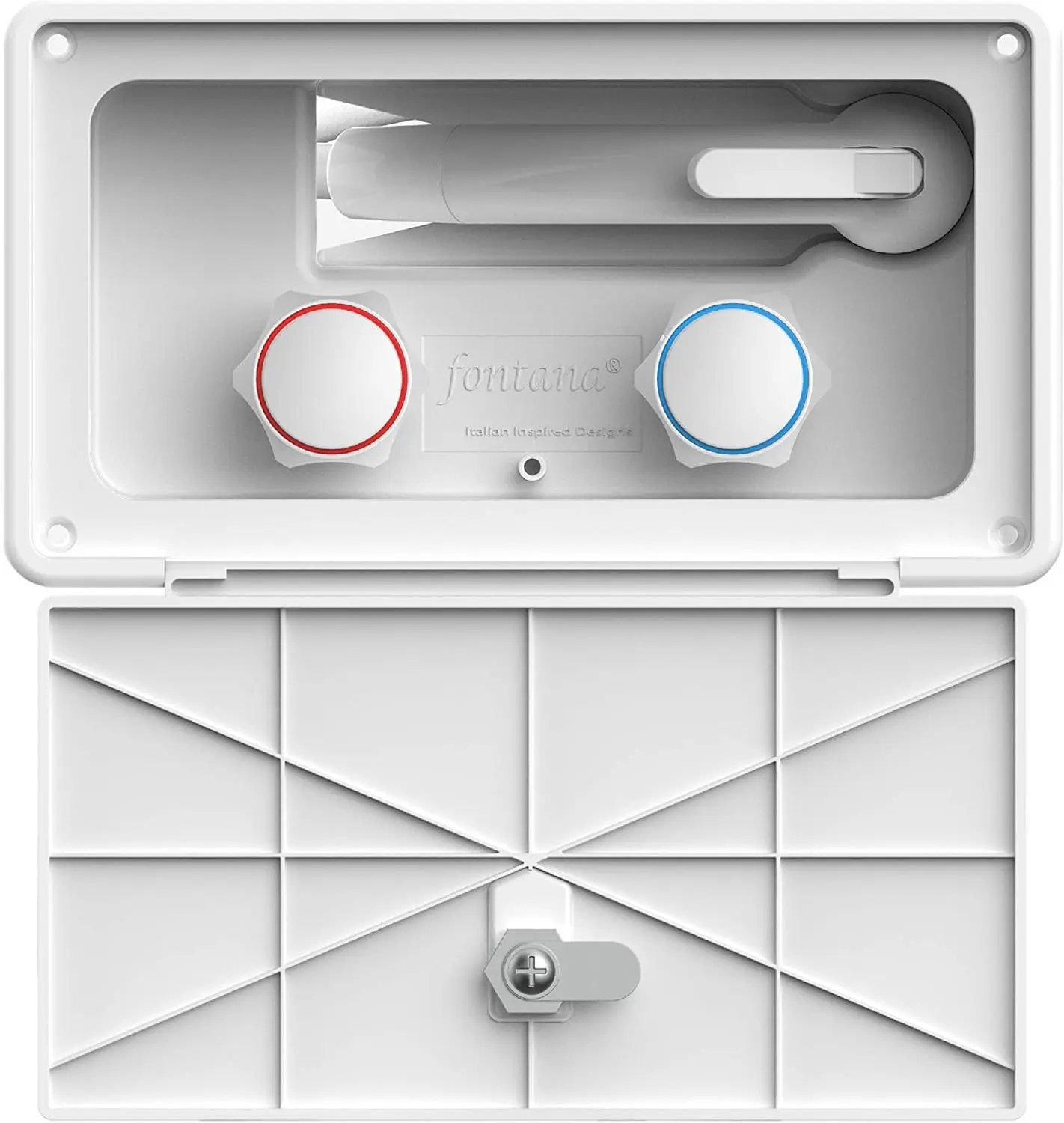 

Fontana RV Exterior Shower Box Kit (White Shower with Locking Door)