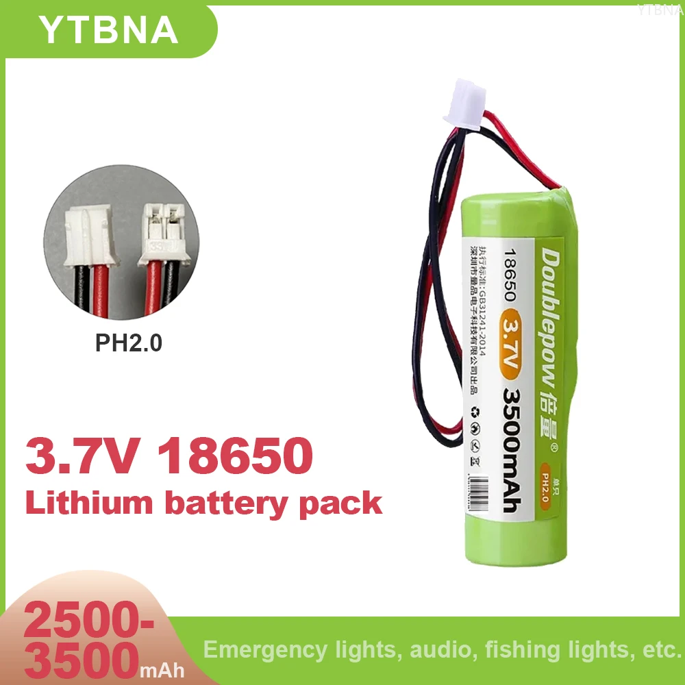 18650 3.7V Rechargeable Lithium Battery Pack 2500mah 3500mah Fishing LED Light Bluetooth Speaker 4.2V Emergency DIY Batteries