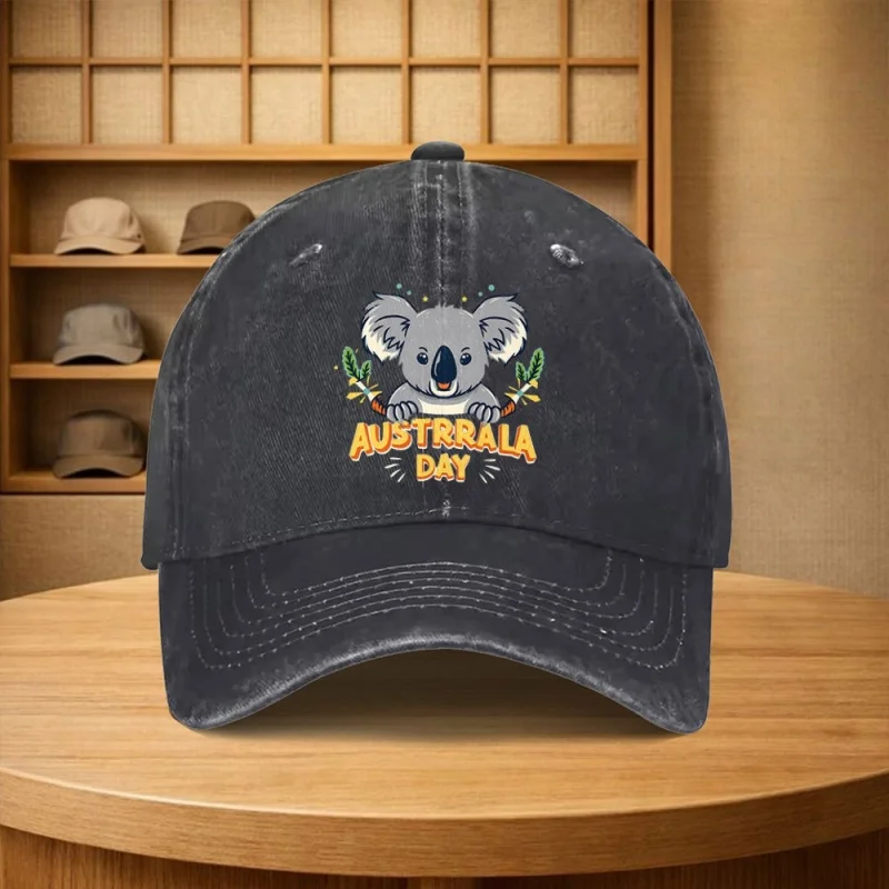 Vintage Australian Koala Baseball Cap Unisex Adjustable Cotton Hat Multiple Colors