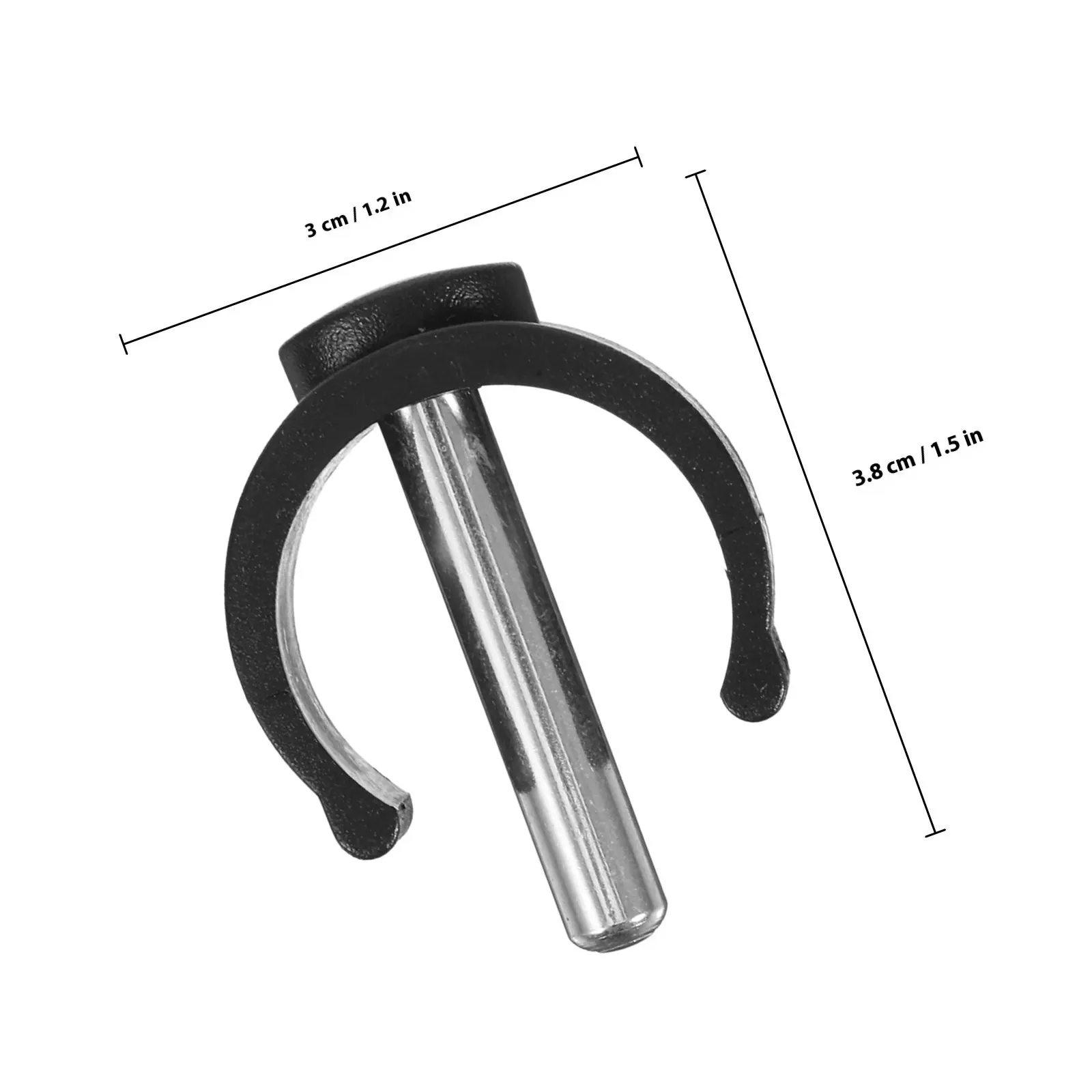 6Pcs Heavy-Duty C Shape Crutch Accessories Clips for Walkers Wheelchairs Anti-Slip C Buckle Latch Clamp Replacement Parts Senior