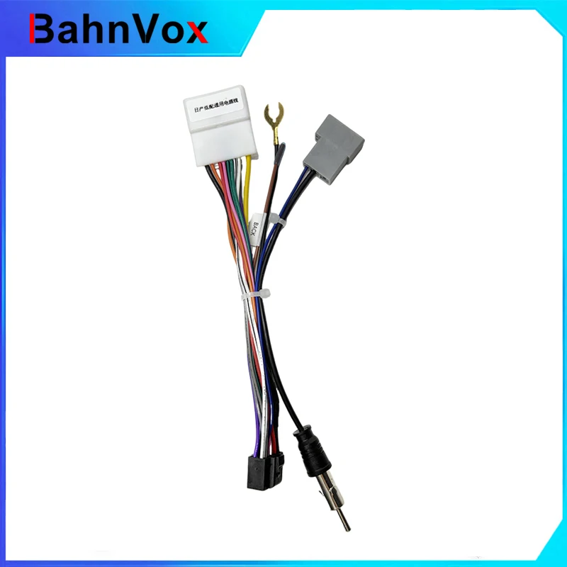For Nissan low-end universal model ISO Wiring Harness Adapter Car Radio Head Unit Audio Connector For 16 Pin Android