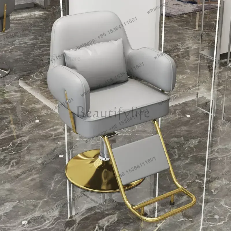 

Light Luxury Barber Chairs Hair Salon Special Liftable Barber Chair European Simple Salon Furniture Hairdressing Salon Chairs Y
