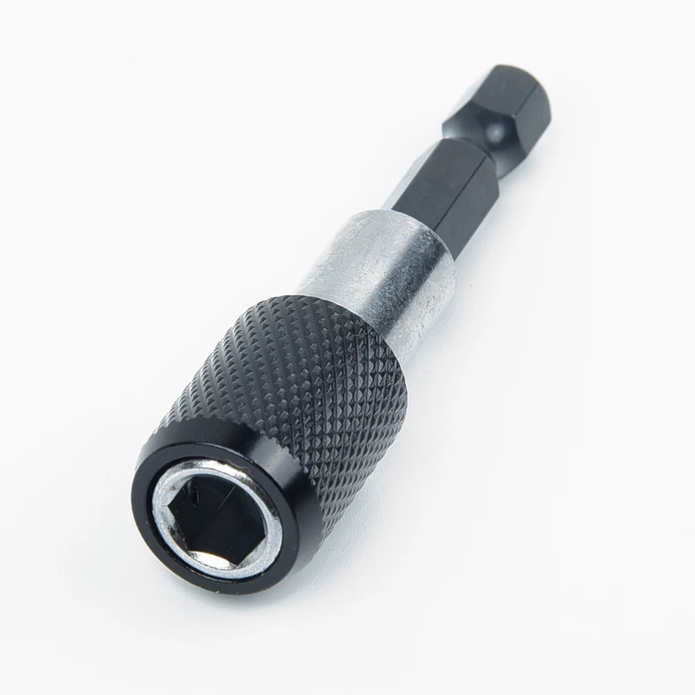 Pack De 2 Portapuntas Magnéticos De 60 Mm – Vástago Hexagonal De 6.35 Mm (1/4"), Para Destornilladores Y Taladros, Sujeción Magnética De Puntas, Anillo De Liberación Rápido