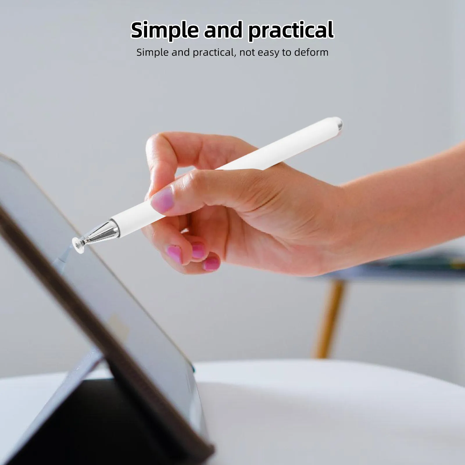 

1 комплект универсальных емкостных ручек с силиконовым наконечником для письма и рисования на экране планшета и смартфона