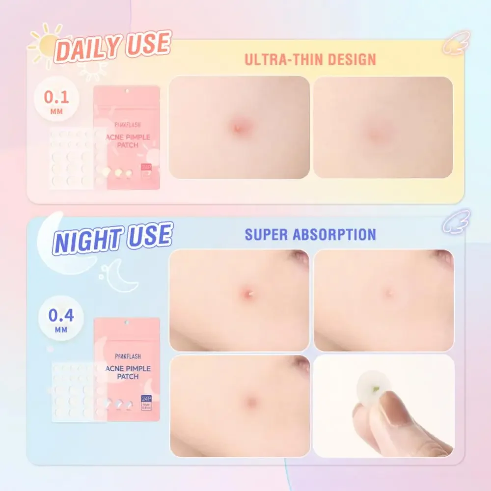 Day Night Pimple Covering Skincare Scar Closure Invisible Facial Patches Tea Tree Oil Patches Treatment Patches Korean Cosmetics