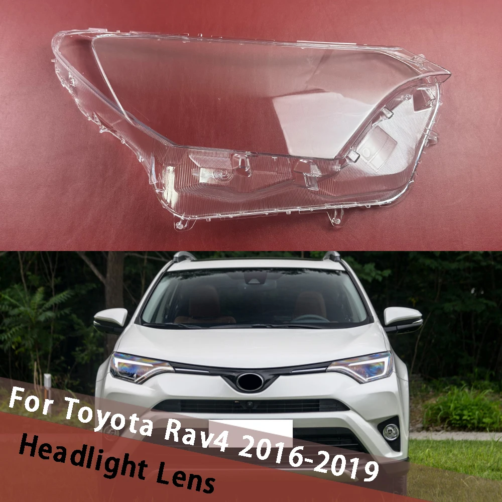 

Для Toyota Rav4 2016 2017 2018 2019 автомобильный передний абажур, корпус фары, крышка прозрачного абажура, корпус линзы