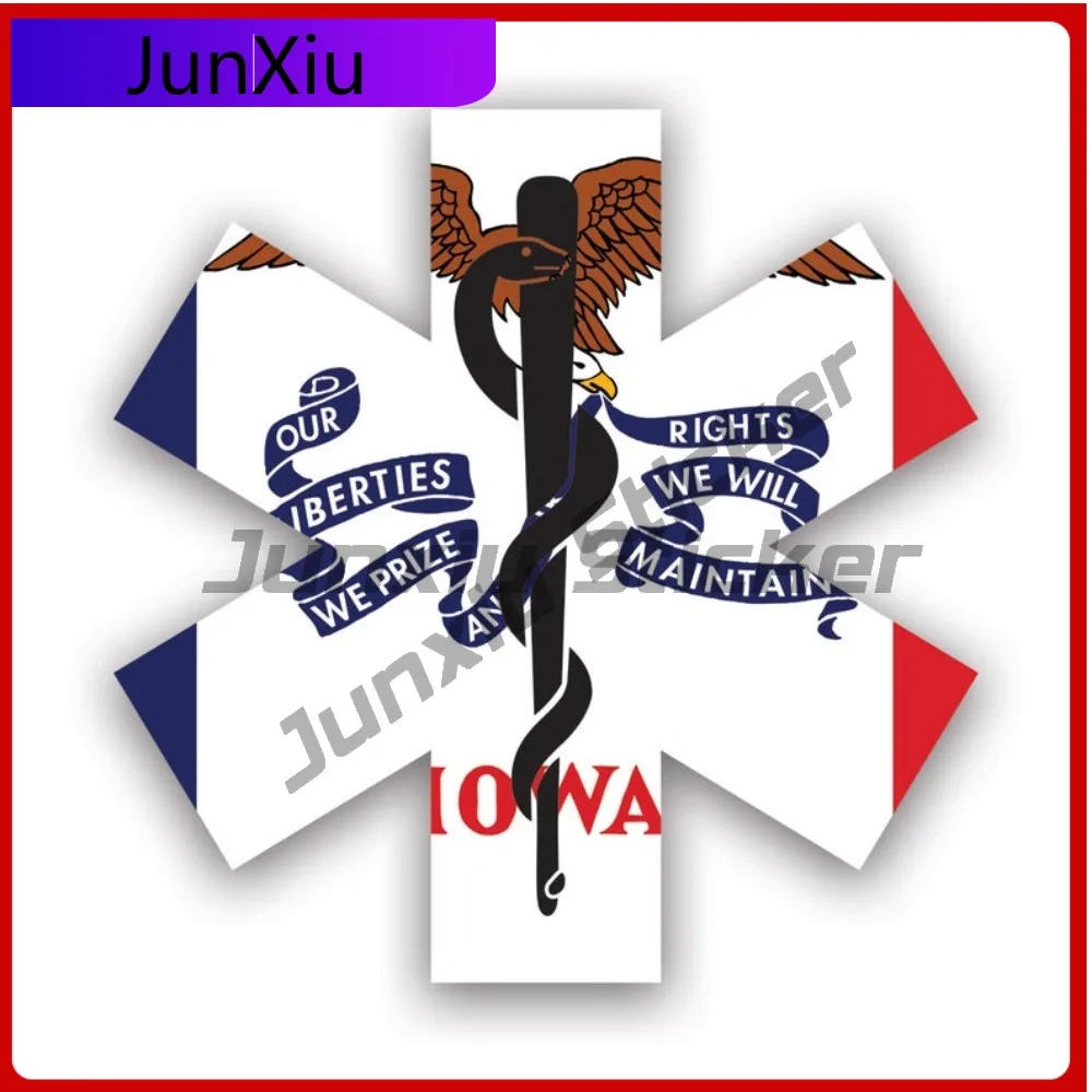 

Iowa Star Of Fade Resistant Weather Resistant Classic For Bumper Car Body Helmet No Residue Self Adhesive Accessories Motorcycle