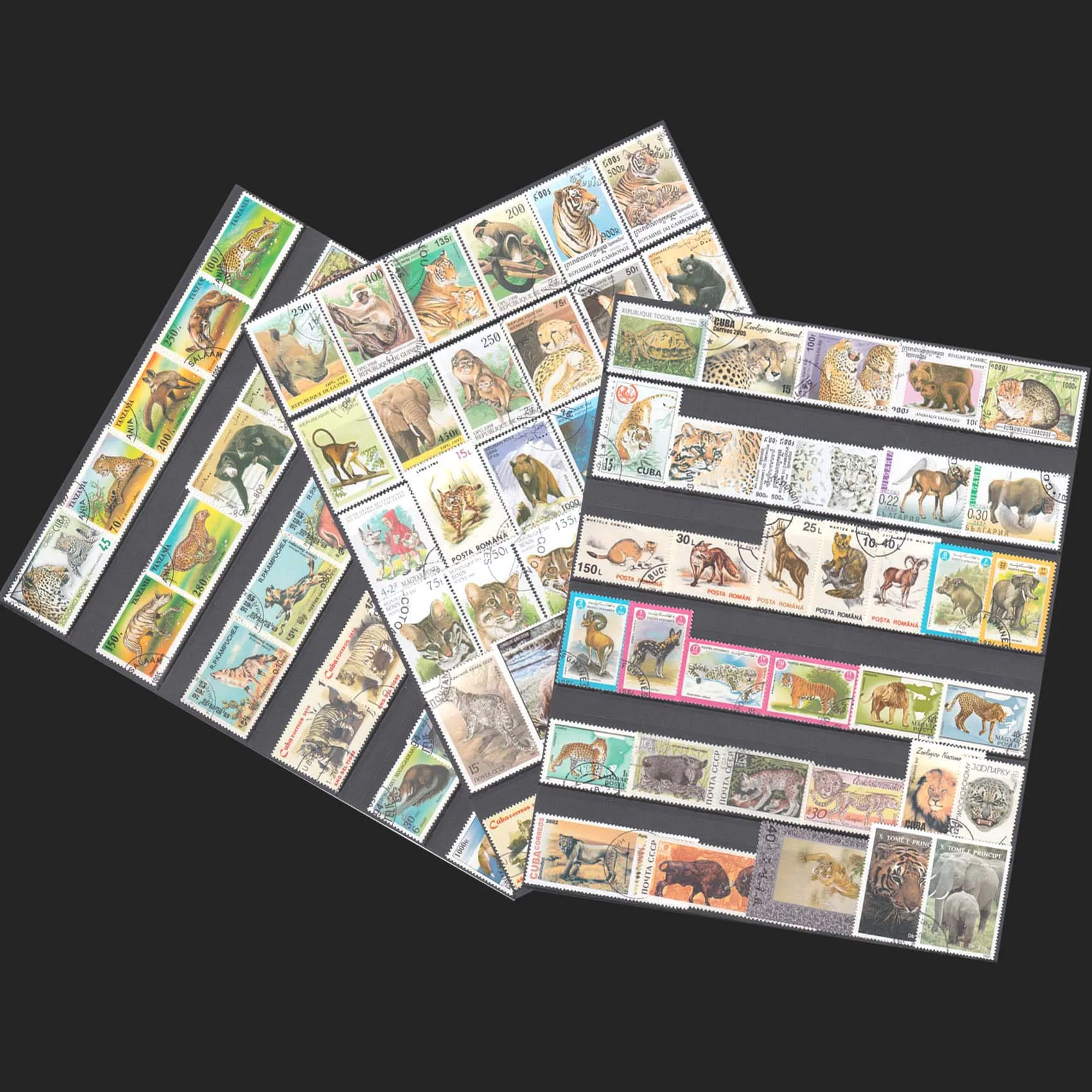 Real Used Stamp Wild Animals 100 All Different All Genuine Worldwide Stamps Non-repeated Foreign Wildlife Collect Postage Stamps