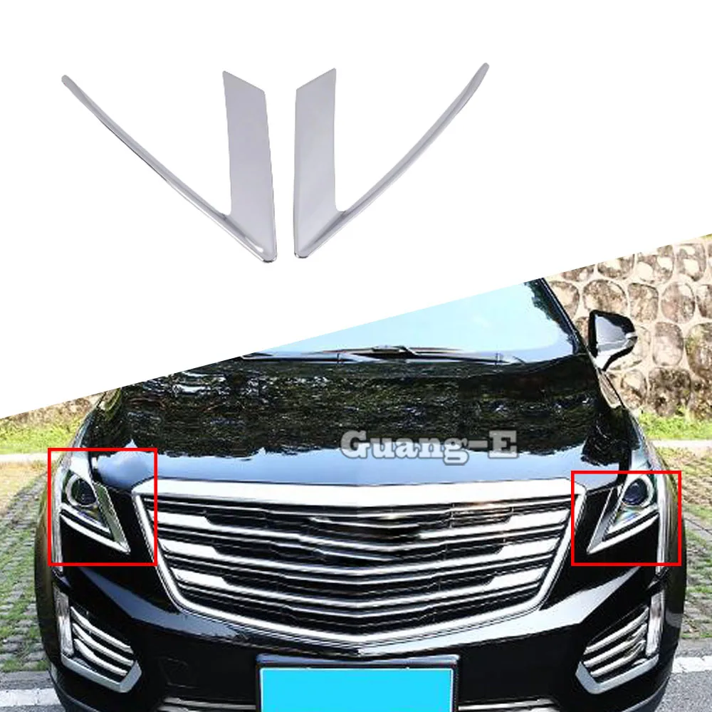 

Для Cadillac XT5 2016 2017 2018 2019 2020 2021 2022 2023 Автомобильная передняя фара треугольная отделка Брови Рамка внешние аксессуары