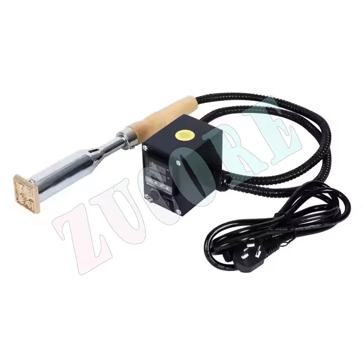 

300 Вт регулируемая температура электронная кожа деревянный торт барбекю золотой штамповка хлебобулочная еда кокосовый логотип брендинг штамп инструменты