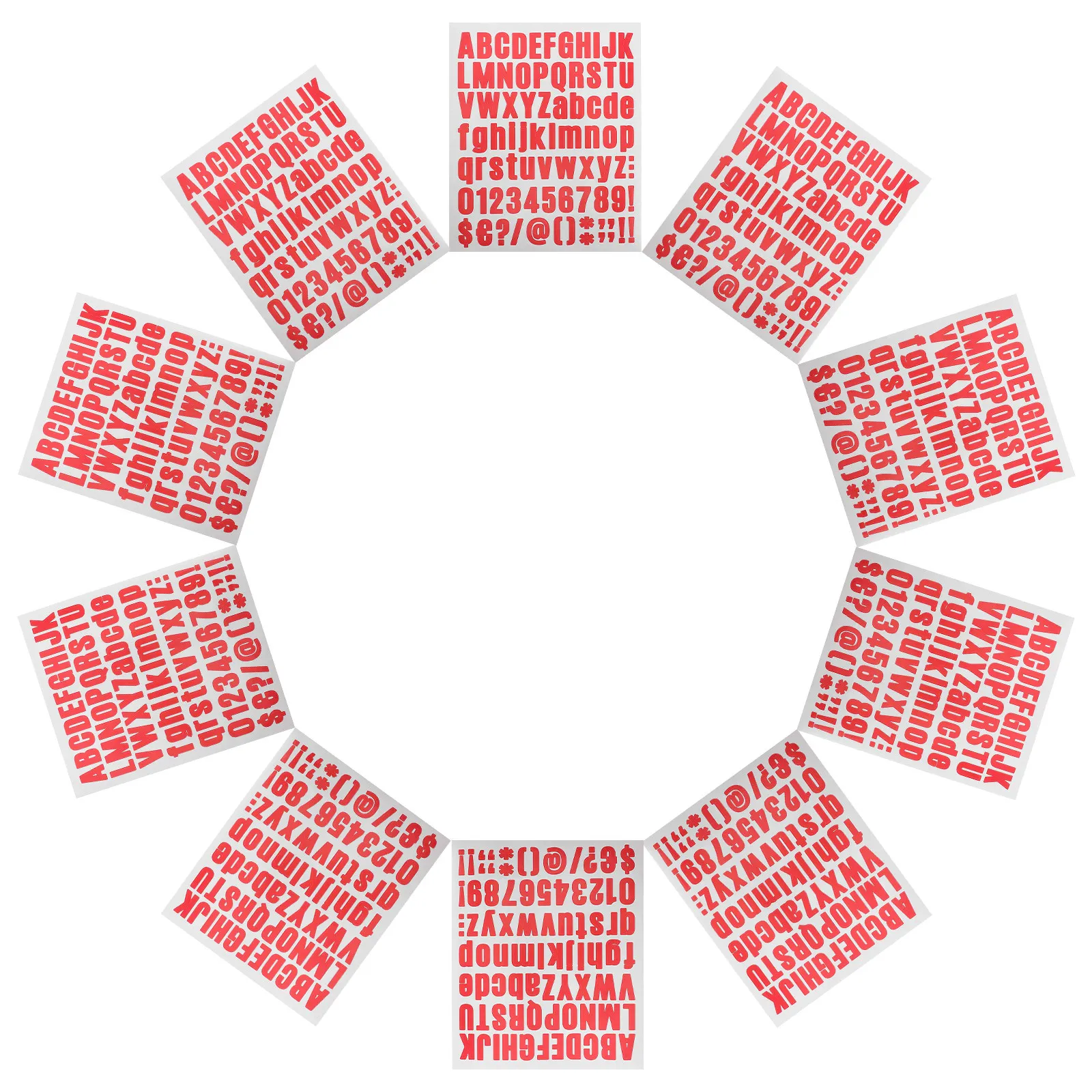

10Pcs Alphabet Number DIY Stickers Adhesive Vinyl Letters Waterproof for Mailbox Window Door Address