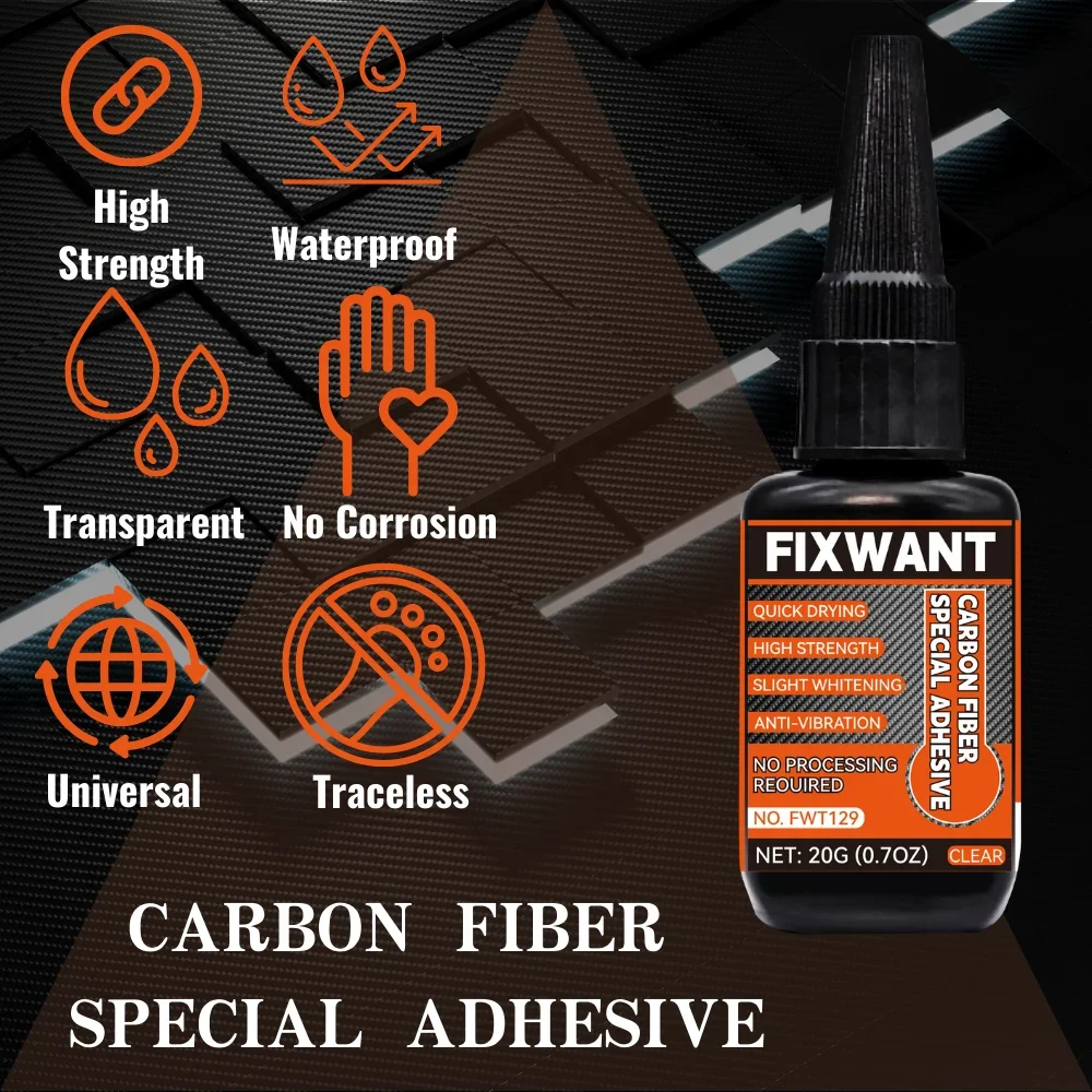 Premium Carbon Fiber Repair Sealing Glue for Helmets, Bicycles, Badminton Rackets, Fishing Rods, Phone Cases and More