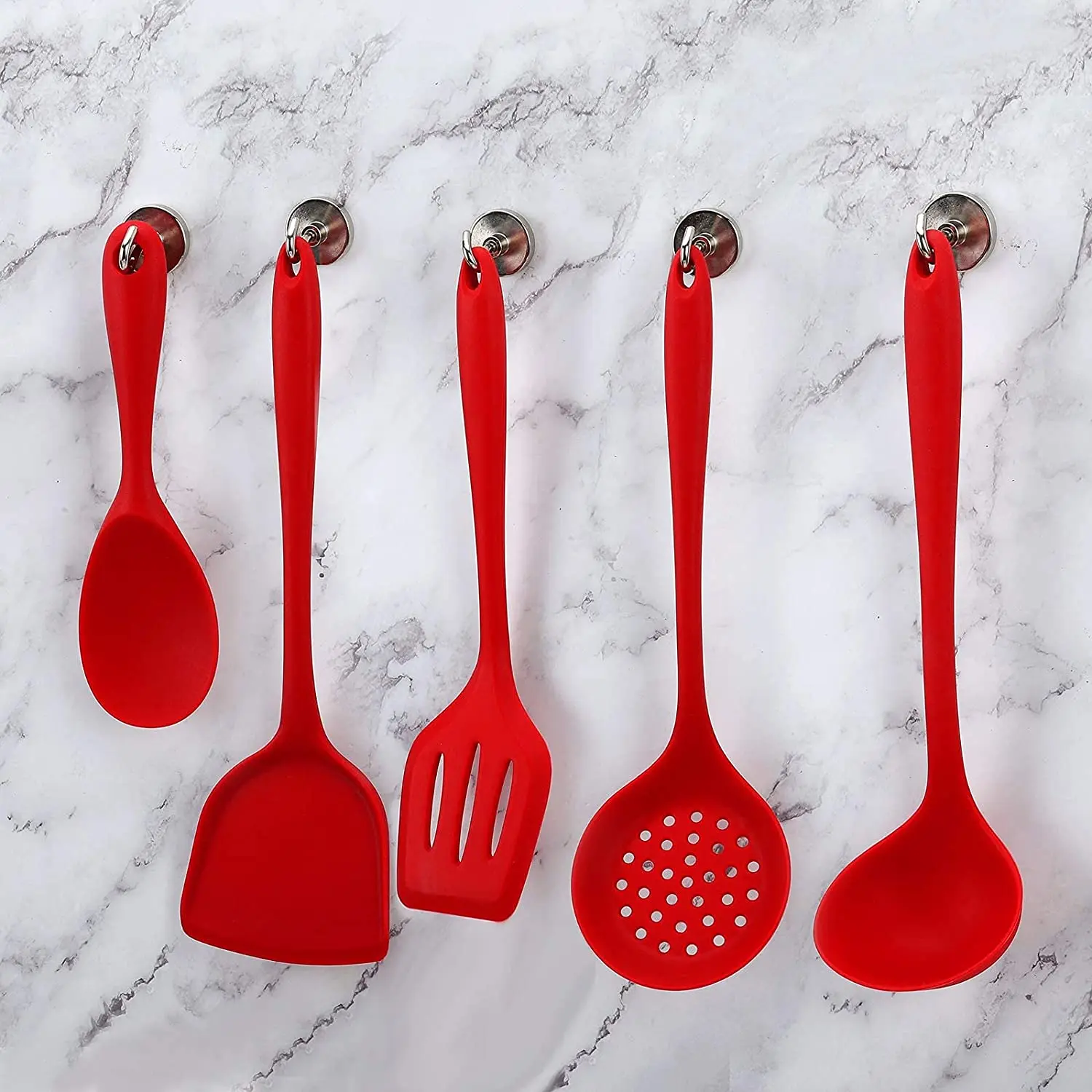 Silicone Kitchen Utensils Set Cooking Tools Spatulas,Slotted Spoon Dishwasher Safe Utensilios De Cozinha Cooking Accessories