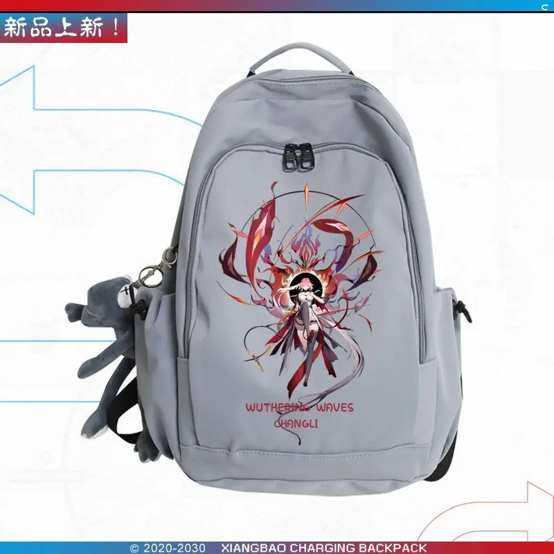 Mingchao Game Peripheral Long Distance Two-Dimensional For Teenagers Boys And Girls Students Double Shoulder Travel Backpack JL