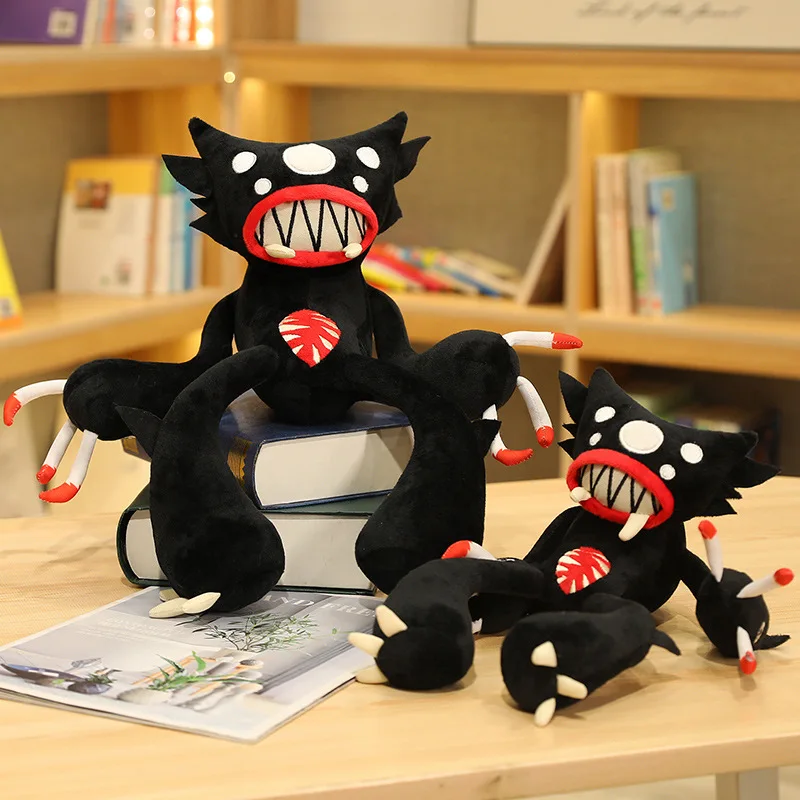 30cm Soft Black Spider Monster Plush Toy Creative Stuffed Animal Anime Doll for Pet Boyfriend Kid Son Birthday Funny Gift