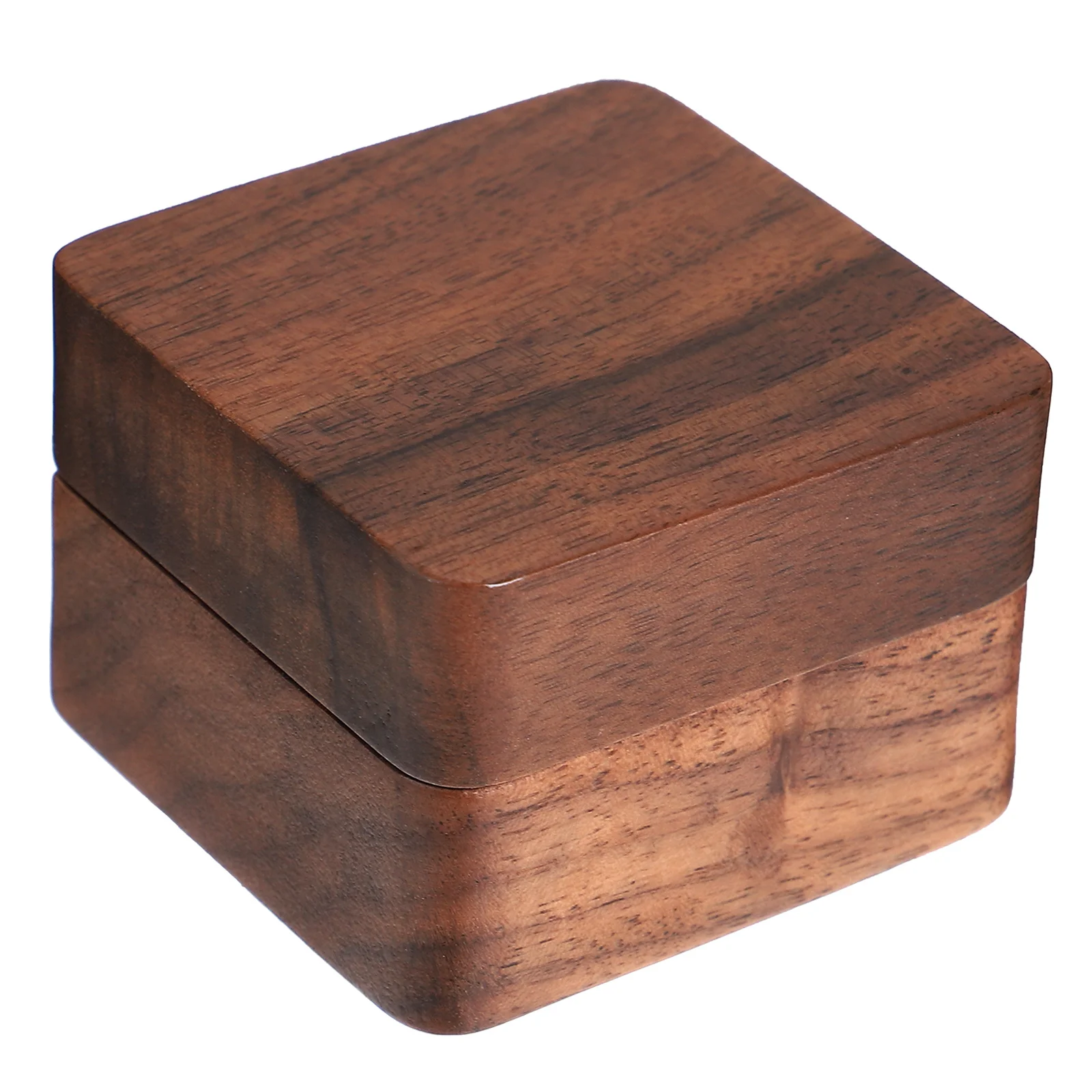 

Wooden Jewelry Box Storage ganizer Dustproof Waterproof Wedding Proposal Engagement Gift Box Solid Hardwood Compact Design