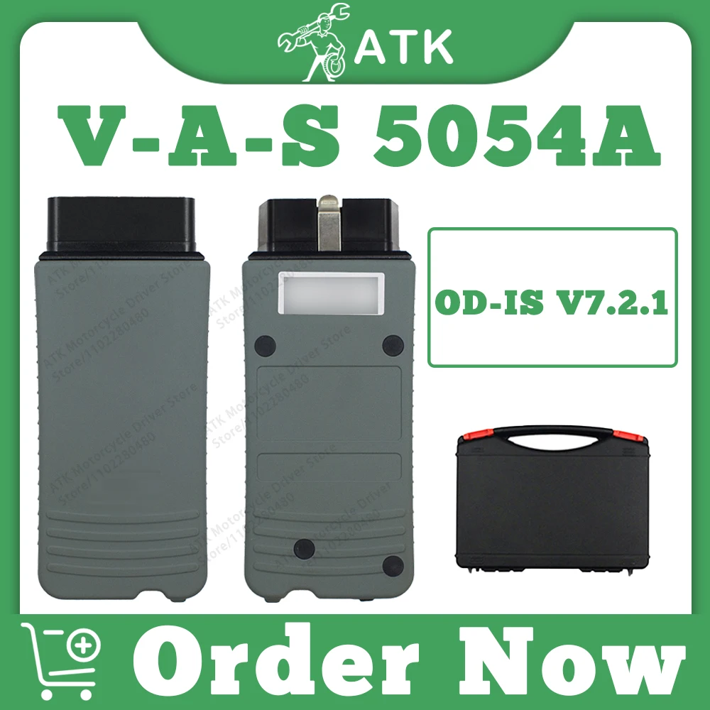 V-A-S5054A Полный чип с Bluetooth SW OD-IS V7.2.1 для V-W/AU-DI/SKO-DA/SE-AT Читание/прозрачный код динамического потока данных с адаптером BT