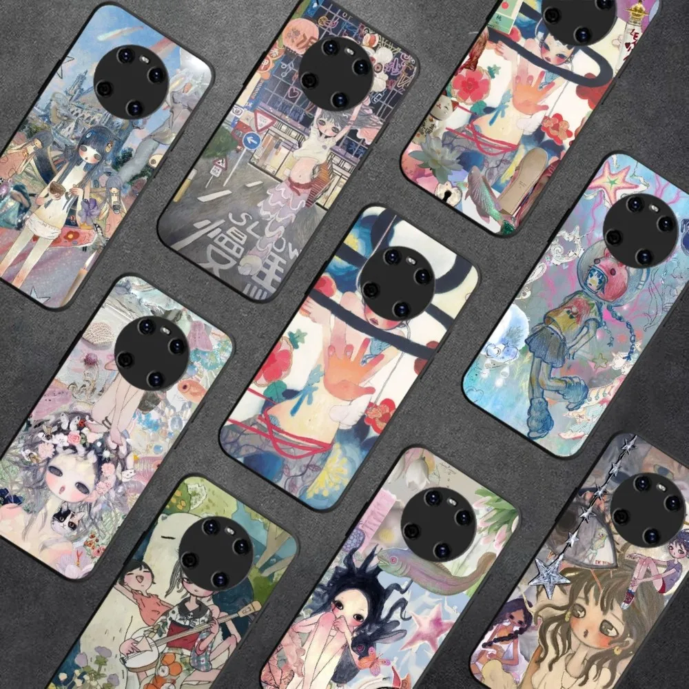 Aya Takano Phone Case For Huawei Y9 6 7 5 Prime Enjoy 7s 7 8 plus 7a 9e 9plus 8E Lite Psmart Shell