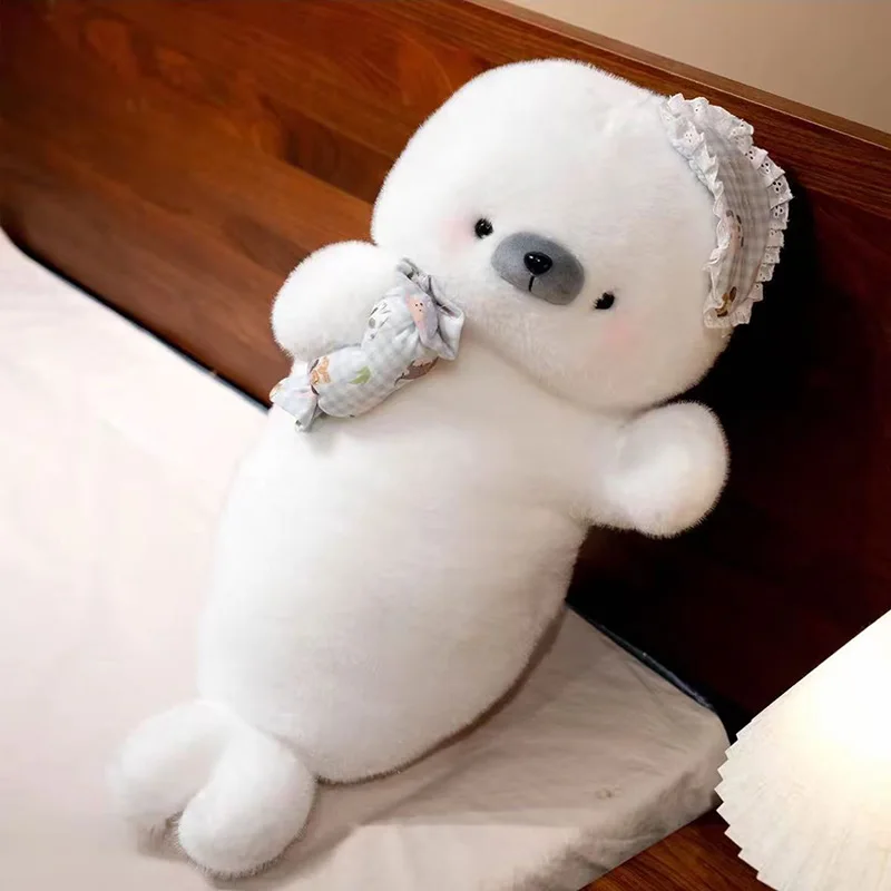 Simpatico cuscino per dormire con bambola sigillo, bambola di stoffa super morbida, bambola giocattolo di peluche, regalo di compleanno