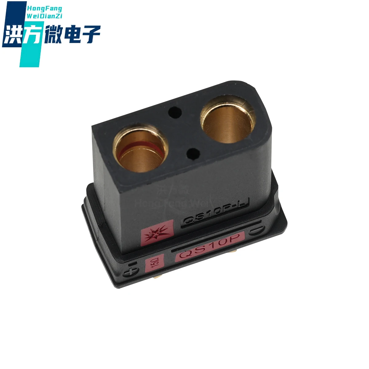 

1PCS QS10P-L 210A high current anti ignition plug, drone lithium battery power charging connector;QS10P-L with tail cover(female