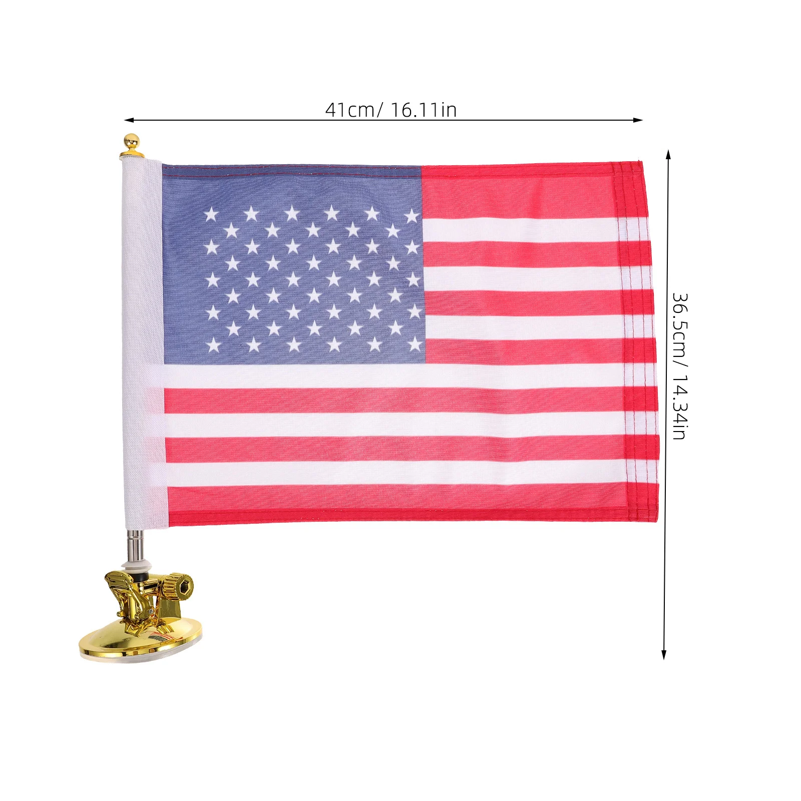 

Suction Cup Flagpole 1M Telescopic Metal Car Flag Holder Durable Windproof Bracket For American Flag Outdoor Use Car Sticker