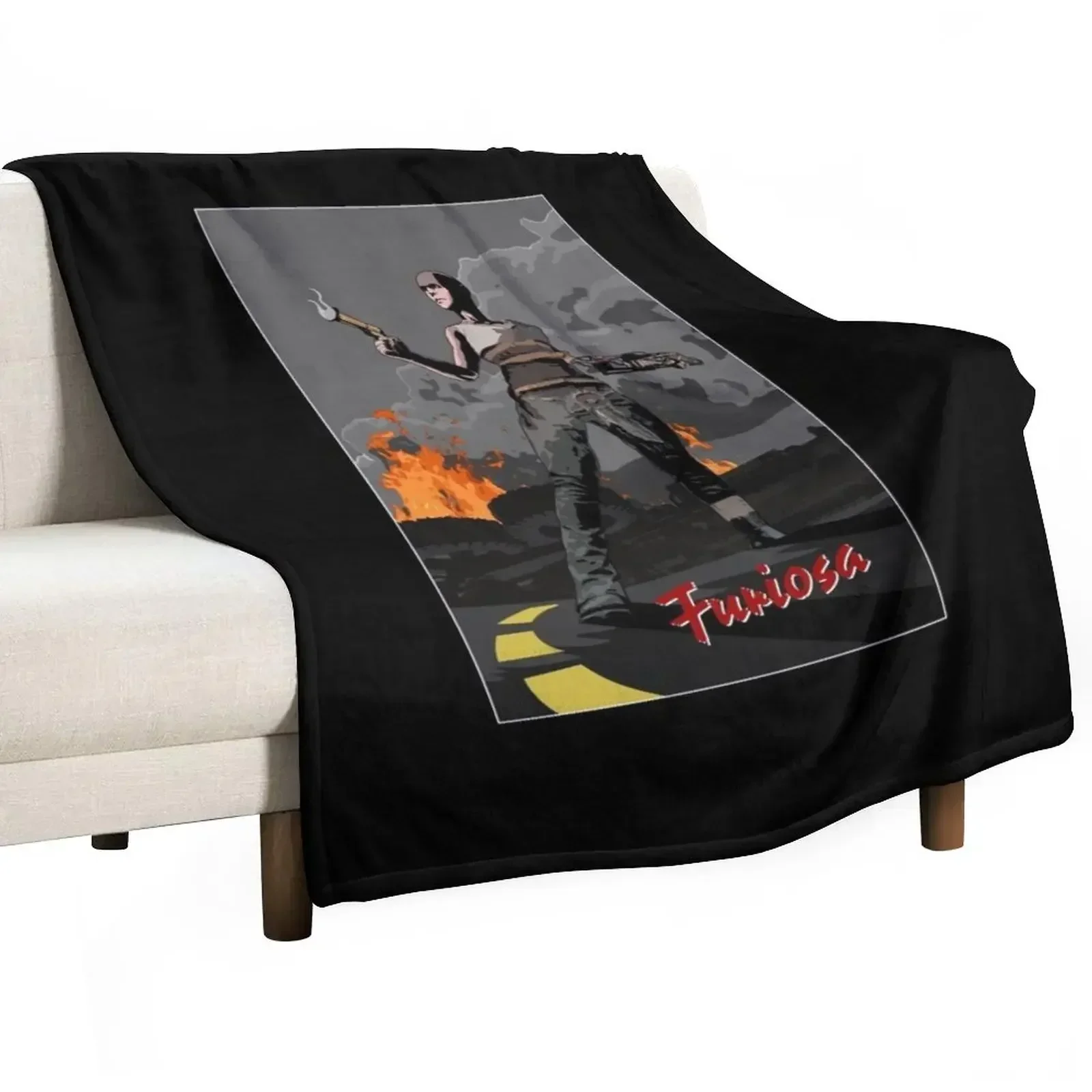 The Road Warrior Throw Blanket Plaid Sofa Quilt Summer Soft Single cosplay anime Blankets