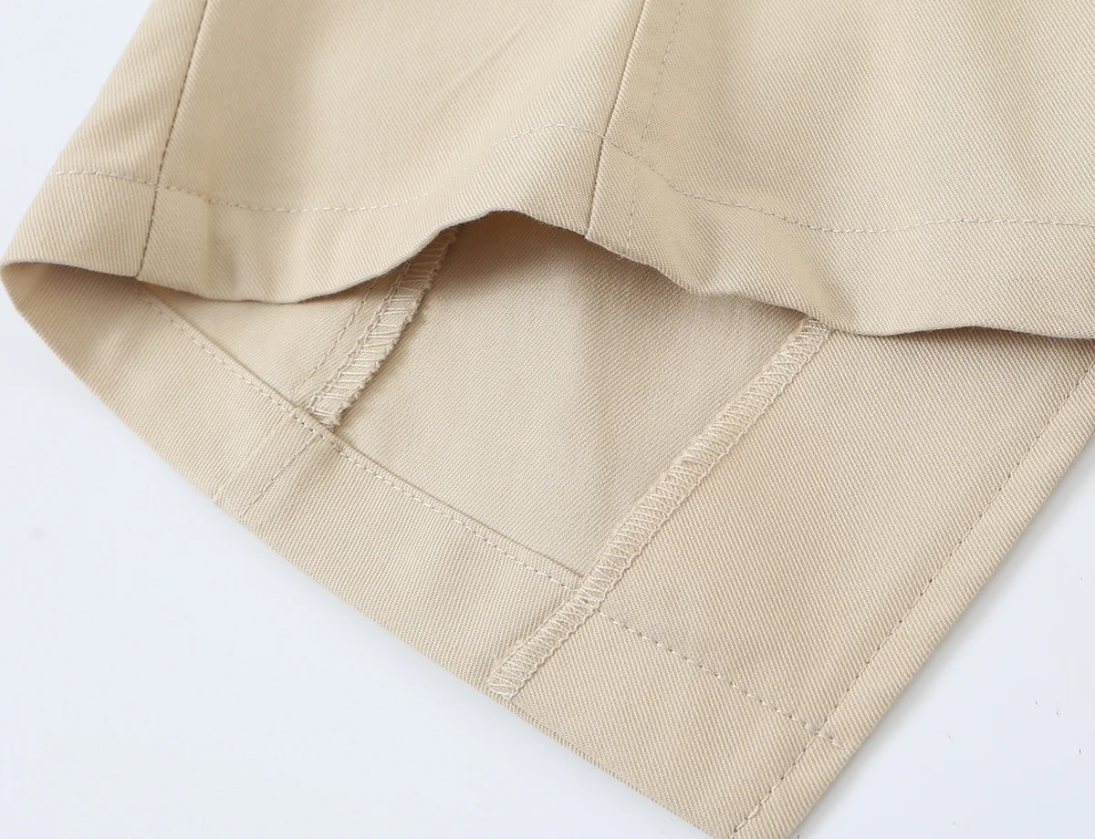 KONDALA Schicke Khaki-Weste für Damen, Ärmellos, Herbstmode 2026, Elegante Büro-Damenweste, Plissiert, Ausgeschnittenes Oberteil – Detail 12