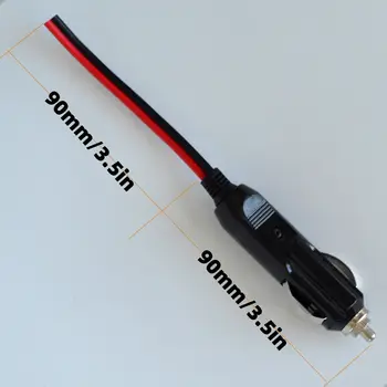 車用點煙器插頭 12V 或 24V 公頭帶指示燈車載點煙器插頭充電器轉接器 10 最佳銷售 12伏點煙器插頭燈 - №9