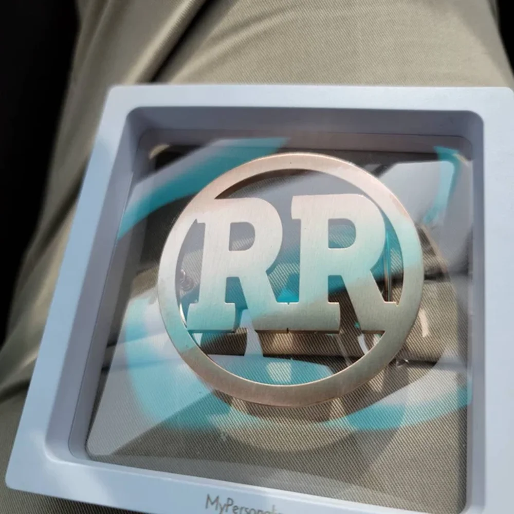 مخصص الفولاذ المقاوم للصدأ حزام مشبك للزوج شخصية رجال الأعمال مجوهرات مخصص اسم شعار نمط هدية عيد الأب