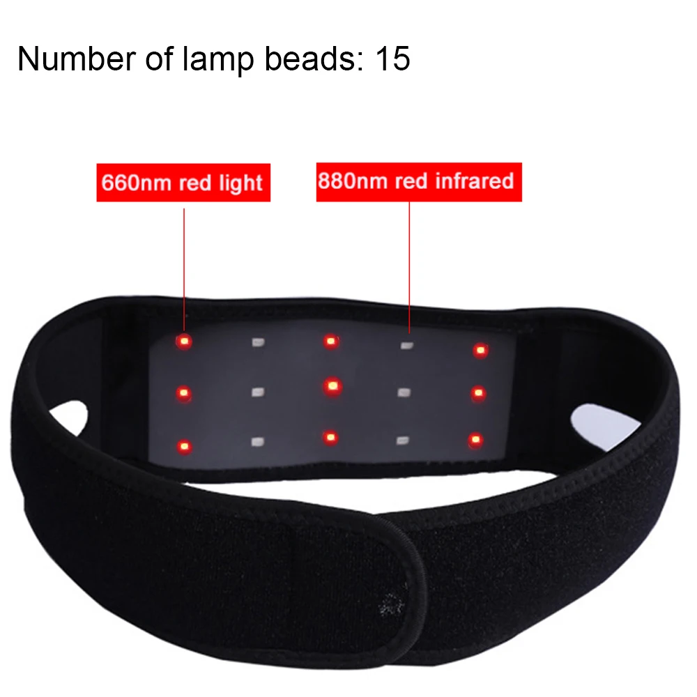 660Nm 850Nm LED Red Light Therapy Belt Facial Neck Massager Lift Chin Laser Lipo Near Infrared Skincare Beauty Tool Fashion Belt