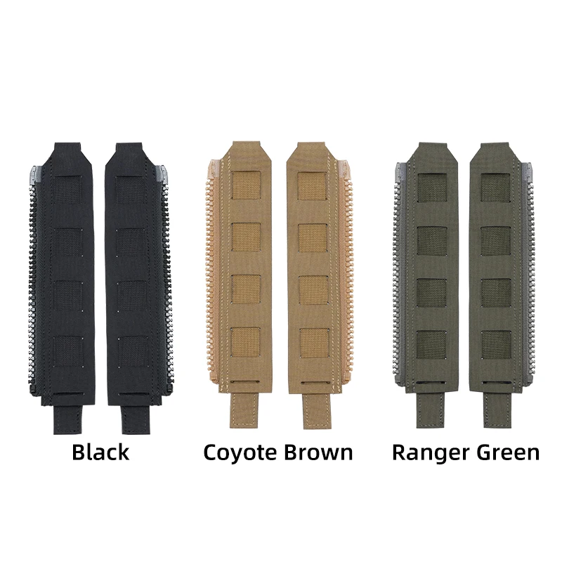 IDOGEAR Tactical Zipper MOLLE Adapter 10# For Rear Back Pack Plate Carrier Camo 3950