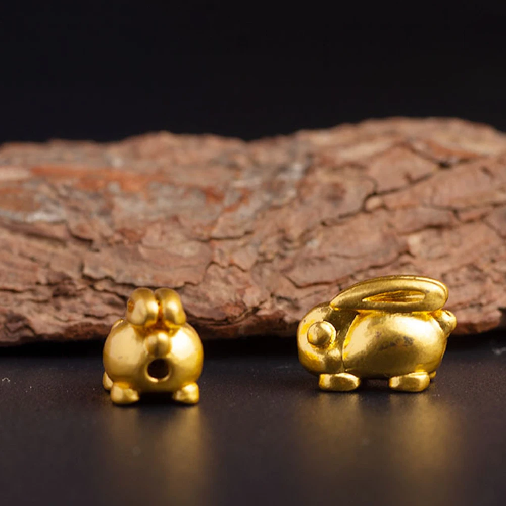 

10pcs Golden Rabbit Pendant Charms Brass DIY Necklace Bracelet Keychain Jewelry Decor Charm for Earring Premium Material Safe