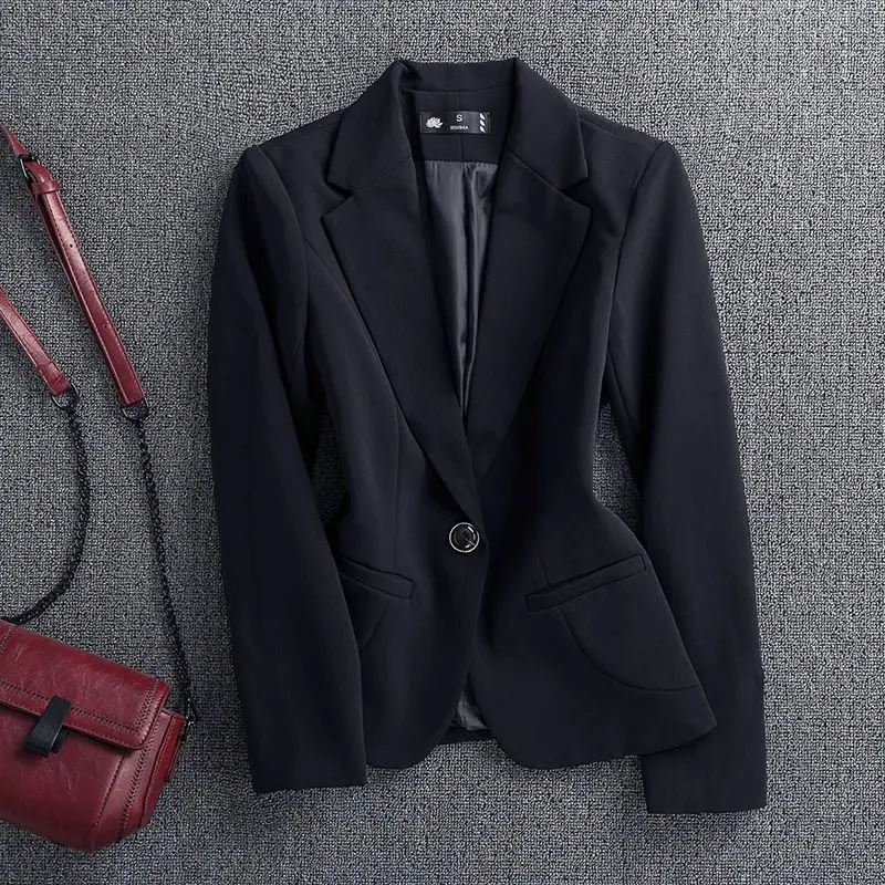 بدلة نسائية بيضاء ort Jaet 2025 أوائل الربيع بقصة ضيقة ملابس غربية صغيرة شخصية ملابس احترافية #5