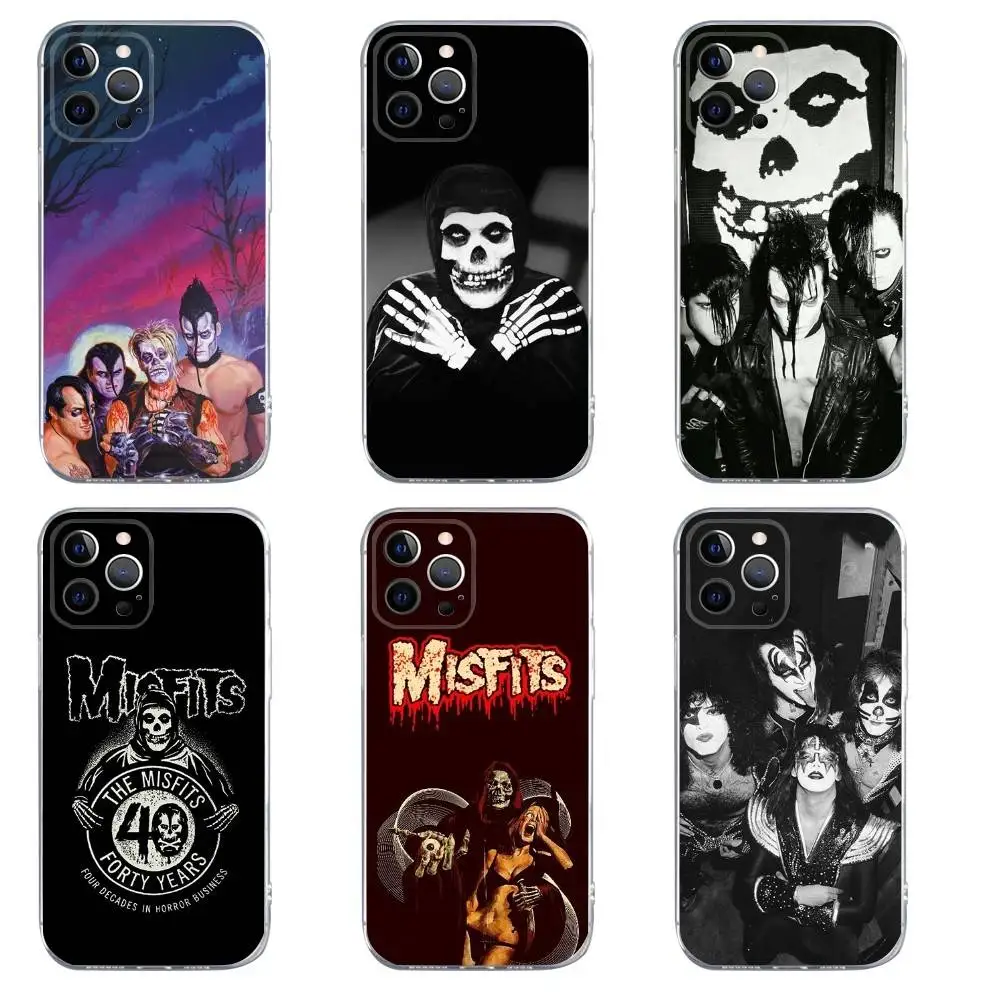 

The M-Misfits Glenn Danzig Phone Case For iPhone 16,15,14,13,12,11,Pro,Max,Xs,Xr,X,7,8,Plus,Mini Silicone Clear Cover