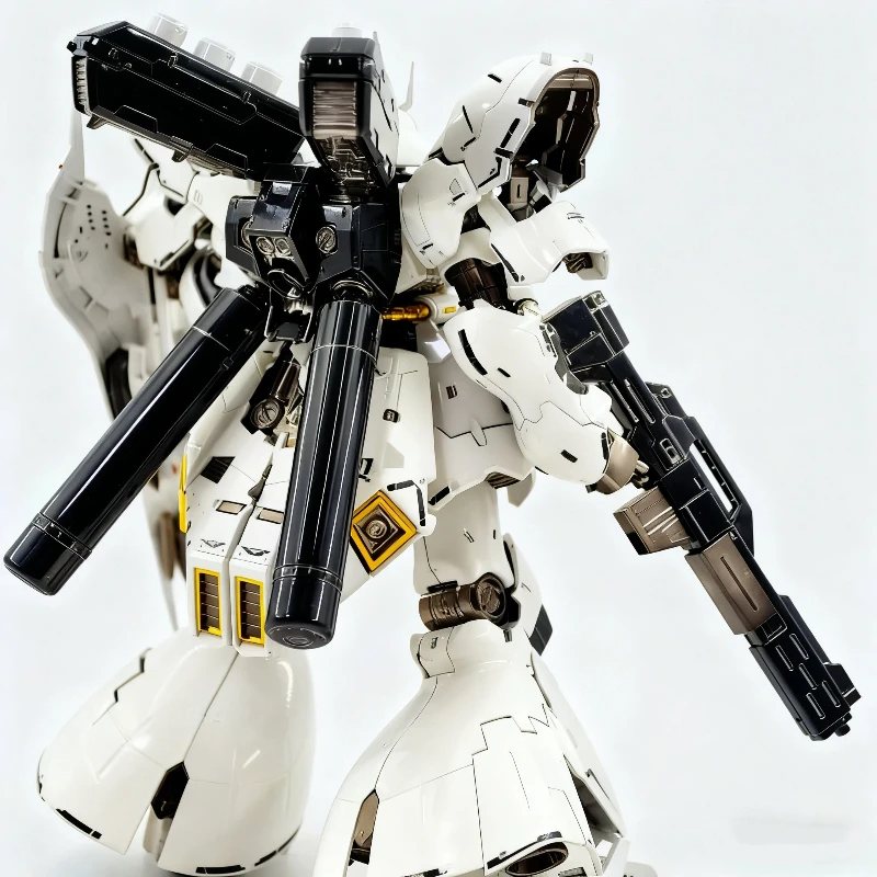 RG 1/144 MSN-04 Sazabi الأبيض ستار نسخة التجمع أطقم منمذجة عمل أرقام مع الشارات تحصيل Mecha لعبة مكتب ديكو بوي هدية #4