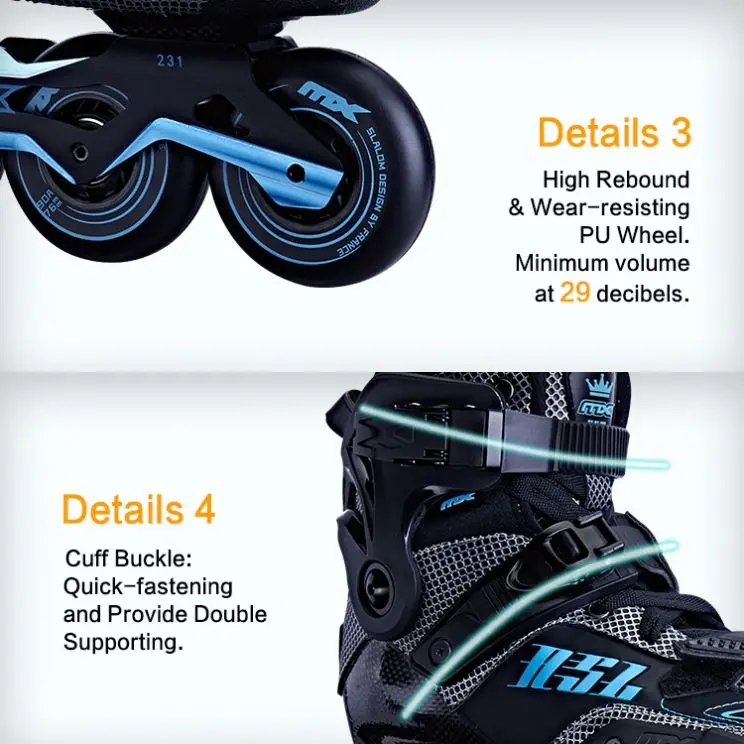 Professional New Adjustable Carbon Fiber Frame Breathable Patins Roller Inline Skate