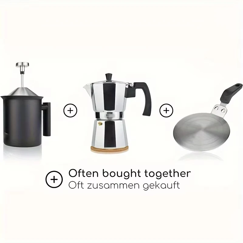 1Pcs 13cm 5.12in Steel Induction Adapter Plate for Moka Pot, Cookware, Magnetic Converter for Induction Hob, Compatible with 107