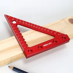 Precision Triangle Angle Protractor Layout Measurement Ruler, 45/90 Degree Right Angle Carpentry Squares Scriber