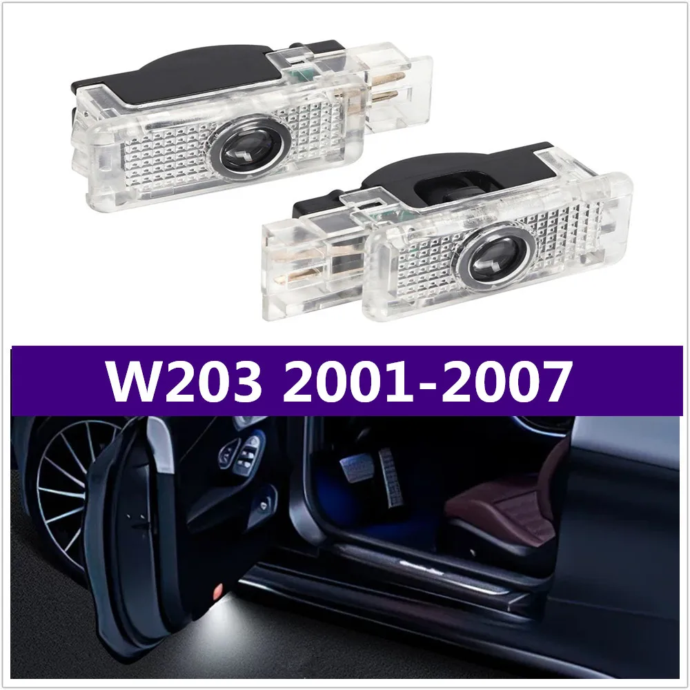 NEW LED Car Door Interior Welcome Projector Light Accessories For Mercedes Benz C Class W203 CLK W209 W240 SLK R171 SLR R199