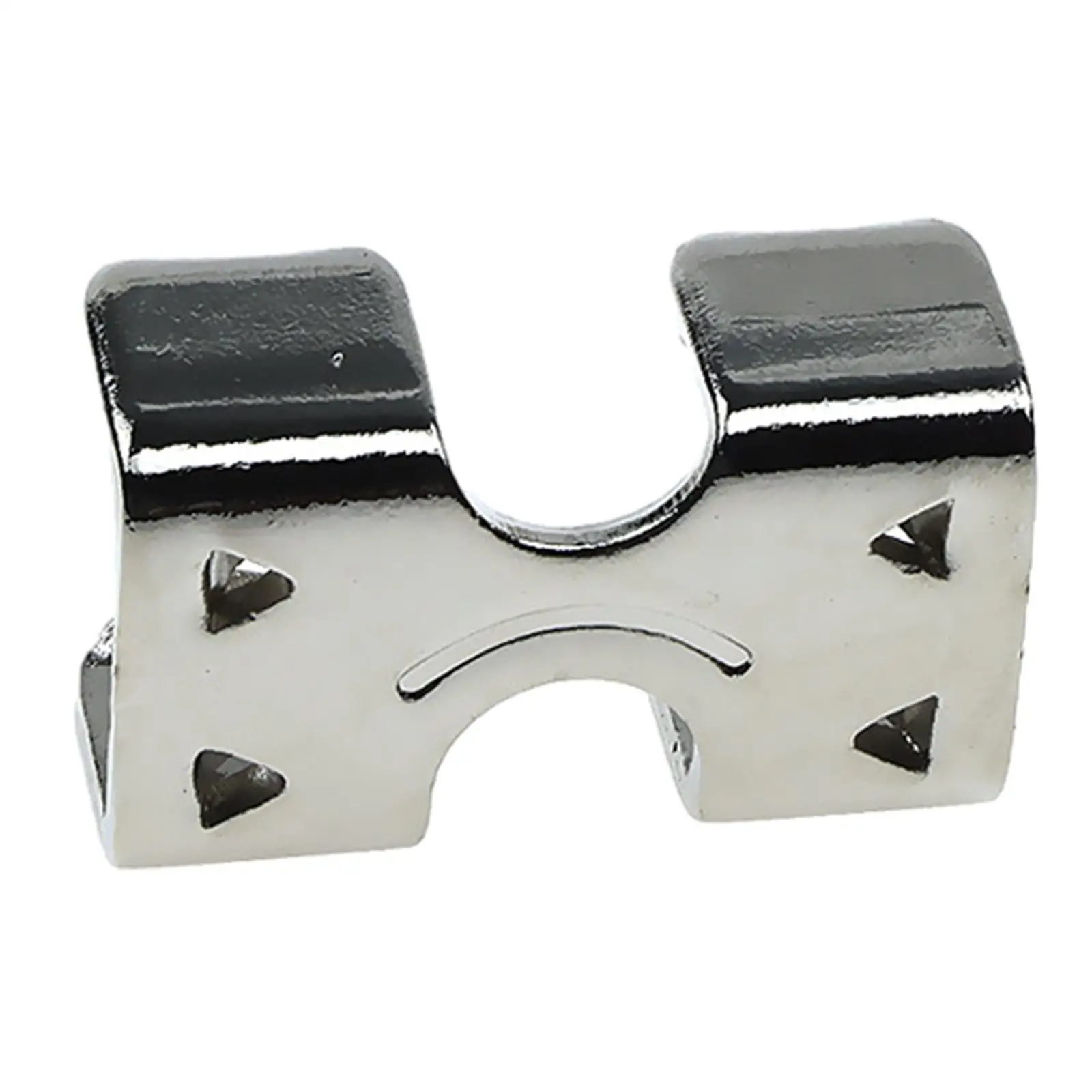 Double Rope Clamp Heavy Duty Metal Nickle Plated Rope Clip 22mm Inner Width Portable Fastener Hardware for Horse Lead Rope Steel