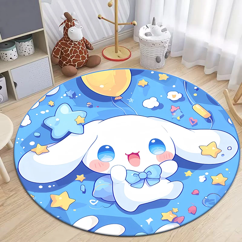 Sanrio Cinnamoroll Printed Carpet,Bedroom Decorative Rug,Use Non-slip Floor in Living Room,Bathroom,Camping,Kitchen,Door Mat.