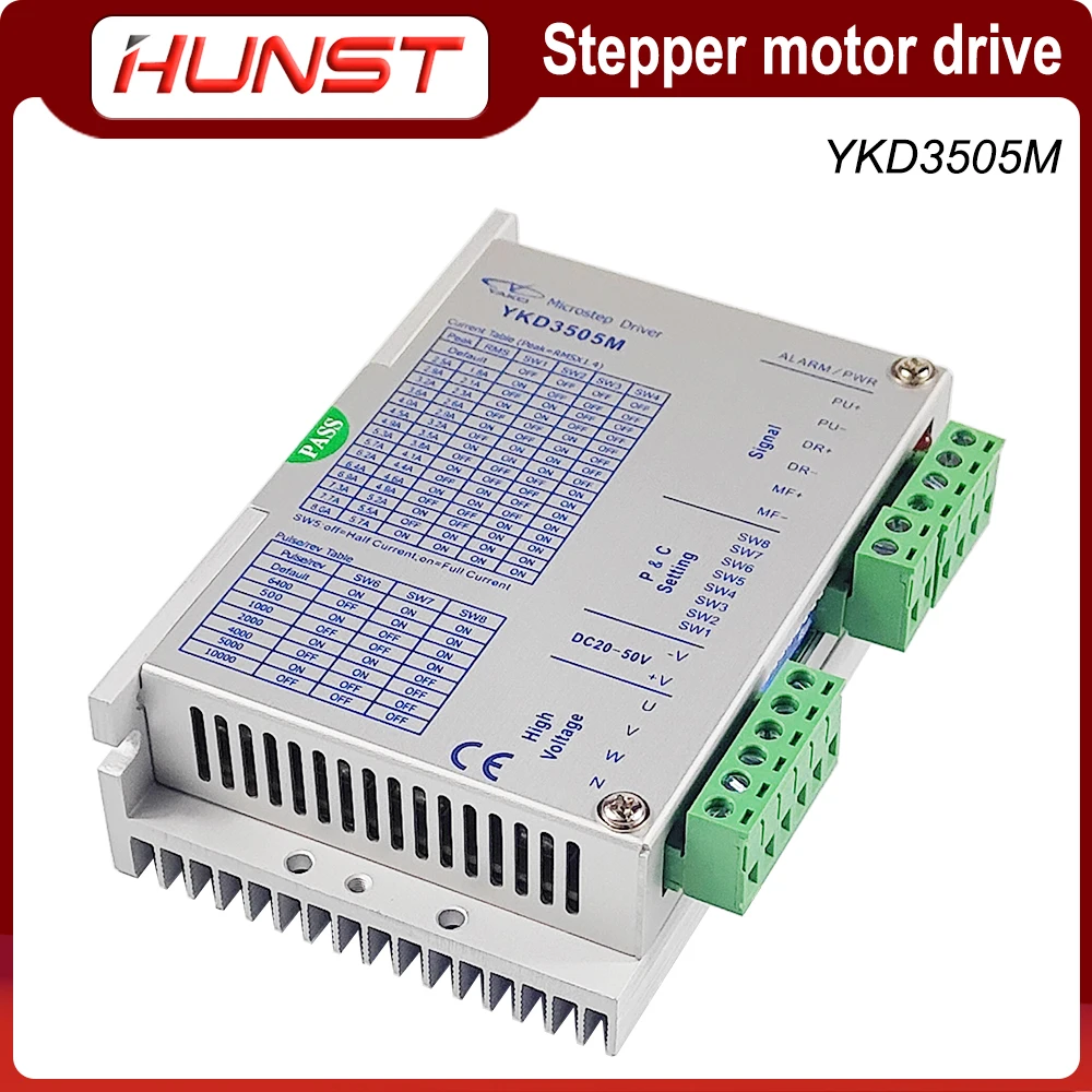 

HUNST YAKO Stepper Motor Driver YKD3505M For 3 Phase 42~86mm (NEMA 17~34) Stepper Motors Which Current Are Below 5.7A.