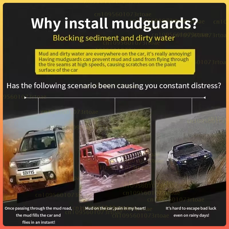 

4X Splash Guards Mudguards Fenders Mudflaps Mud Flaps Mud Guards Front Rear Car Accessories For Honda Pilot 2023 2024 2025