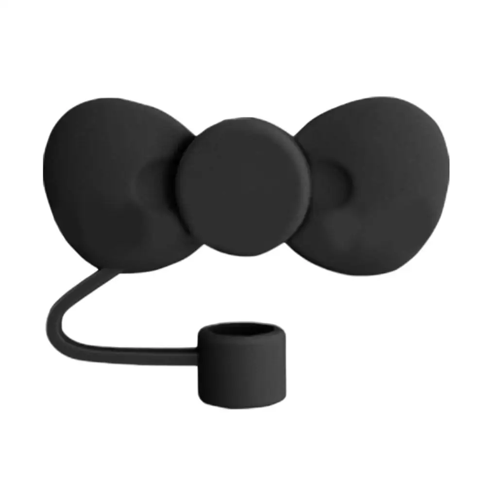Lovely Bow Straw Covers Cap Toppers For Stanley 30&40 OZ Tumbler Cup Reusable Cute Silicone Straw Tips Lids Protect Covers New image 3