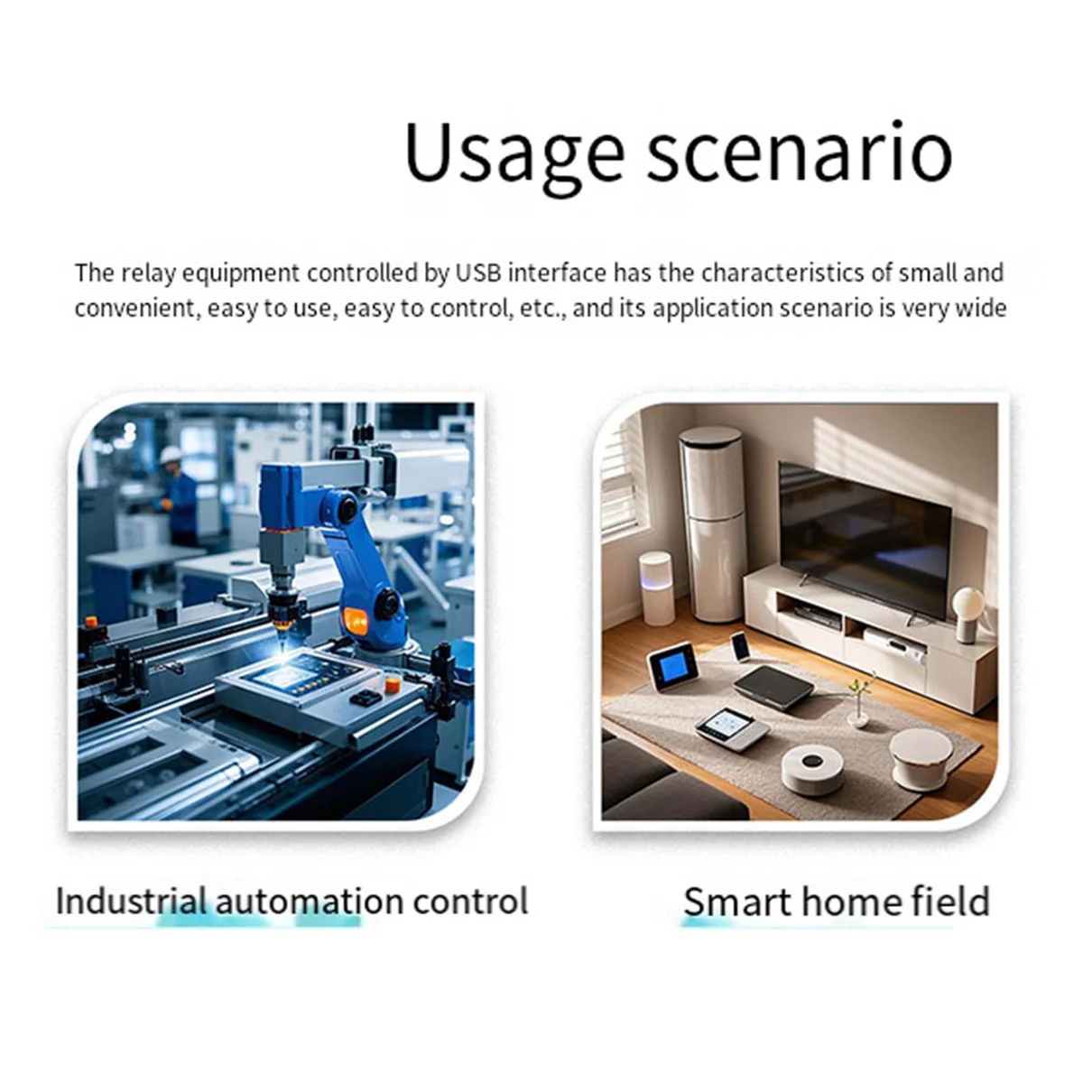 لوحة تحكم صناعية USB Relay PRO 2-Way Relay Isolation Rail USB/TTL مرحل التحكم لتطبيق الآلي