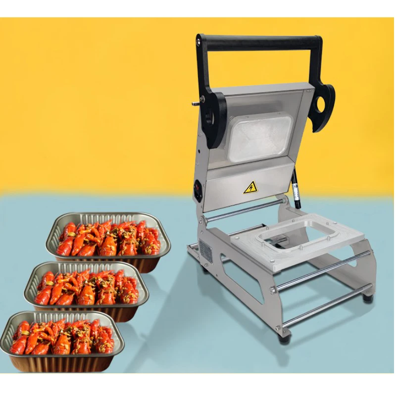 Bowl Sealer Plastic Fast Food Box Sealing Machine / Customization Size Food Tray Fresh-keep Box Heating Sealer