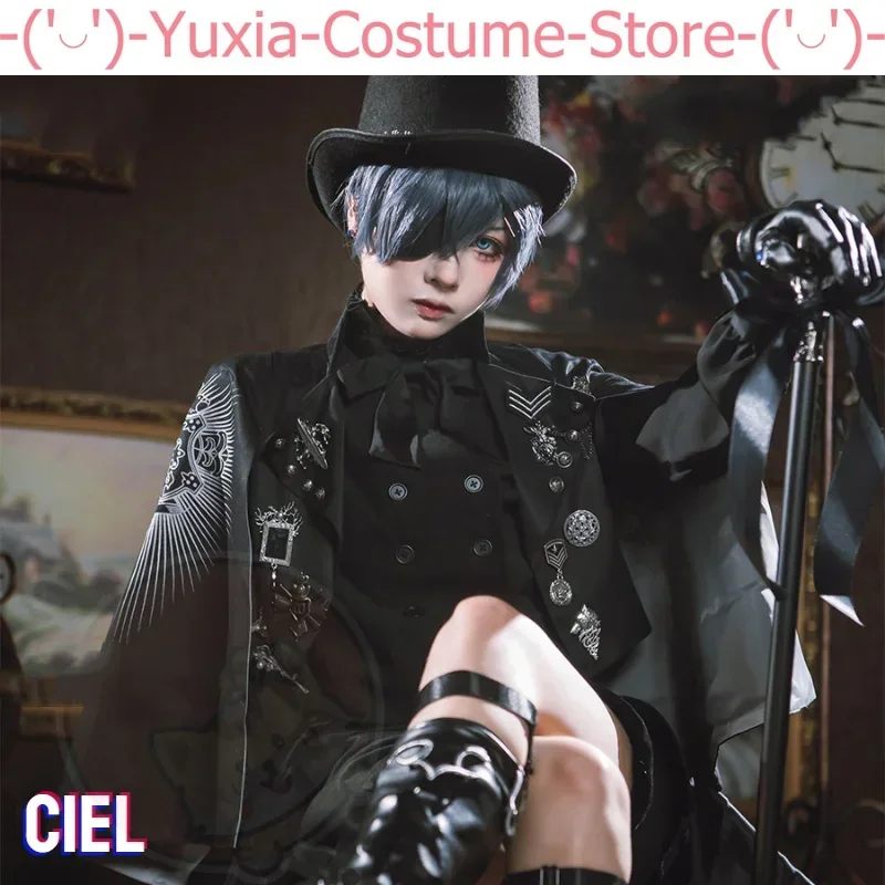 

Anime Black Butler 15th Anniversary Ciel Cosplay Suit Anime Black Butler 15th Cosplay Ciel Phantomhive Costume and Wig