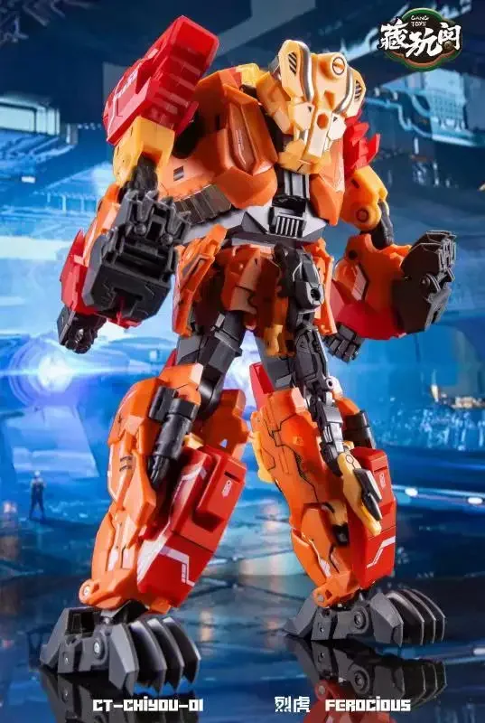 Hete CANG-TOYS 22Cm Abs Predaking Felle Tijger Titan Collector 'S Edition CT-01 Mechanisch Dier Jongen Speelgoed