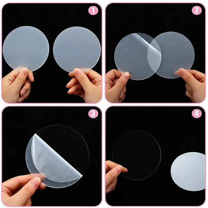A84E-60 Pcs Acrylic Circle Blanks Round Acrylic Discs For Baby Milestone Discs, Name Plate