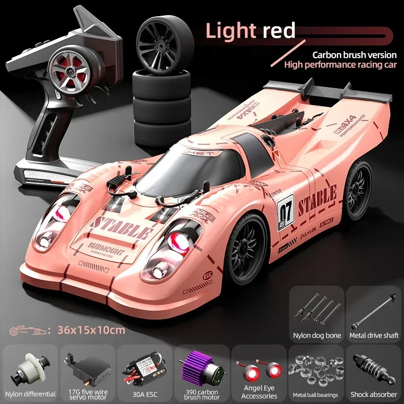 

16307 Pro 1/16 60 км/ч Высокоскоростной гоночный дрифт со светодиодной подсветкой 4Wd Радиоуправляемый автомобиль Бесщеточный двигатель Радиоуправляемый внедорожный автомобиль для детей Подарки